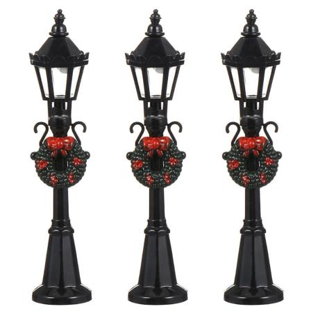 3 kpl Mini Katuvalaisinmalli Nuken Talo Mikro Maisema Keiju Puutarha Tarvikkeet Musta 12X2CM Black 12X2CM