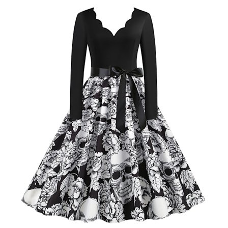 Naisten vintage 1950-luvun Rockabilly Ball Party Wing -mekko