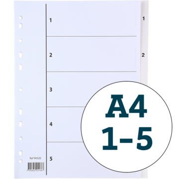 PERMREGISTER PLAST 1-5 A4
