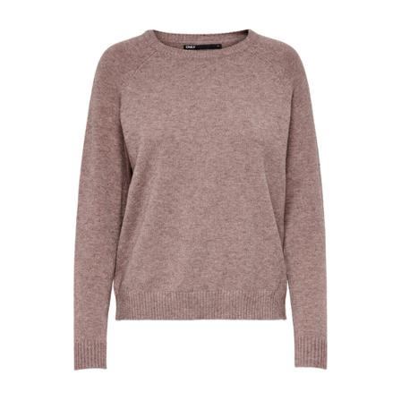 Only Round-neck Strik Pink, Dame Striktrøjer
