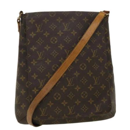 Louis Vuitton Vintage, Pre-owned Canvas louis-vuitton-bags Bruin, Dames, Maat:ONE Size