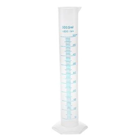 500 ml Transparent Målesylinder.