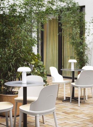 Porta oppladbar bordlampe H24 - hvit