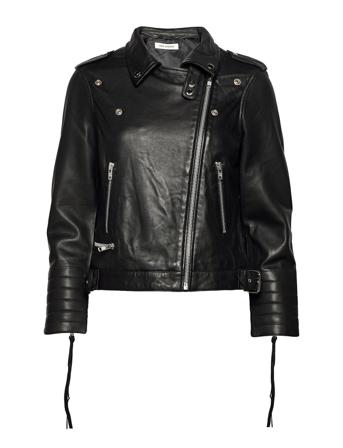 Leather Jacket Læderjakke Skindjakke Sort Sofie Schnoor