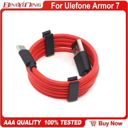 Usb-strømadapterlader EU-plugg Reise 5v3a Type-c-kabel Data Line Ladekabel for Ulefone Armor 7 Armor 8 Power 6