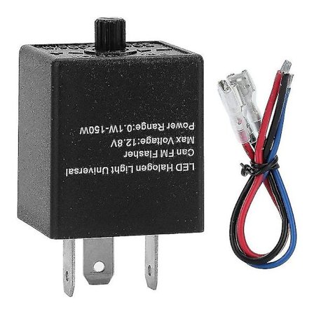 Led Blinkersrelä, 12v 3-stifts Justerbart Led Blinkersrelä Blinkers Blinkers För Bilar - Snngv