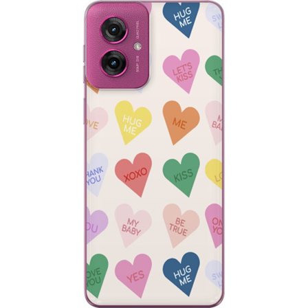 Yhteensopiva Puhelinkuori Motorola Motorola Moto G55 Karkkisydämet