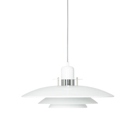 Belid - Taklampe Pendel Primus I Ø43 vit/krom Hvit