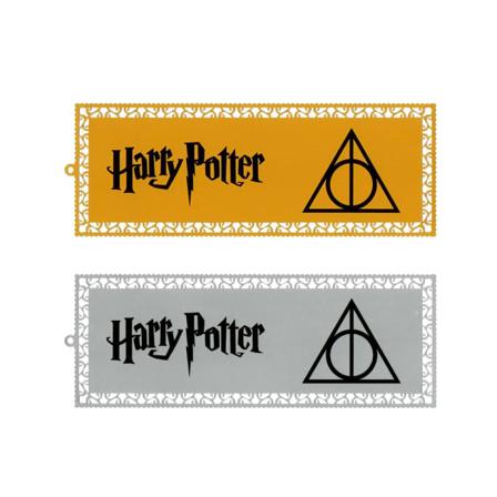 2 ST Harry Potter The Deathly Hallows Metall Bokmärken