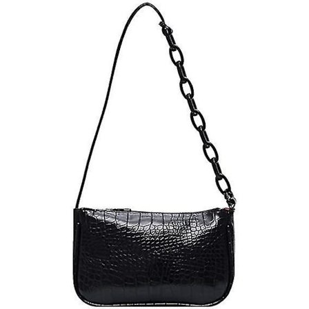 Kvinders Underarm Taske Kæde Lynlås Lukning Håndtaske