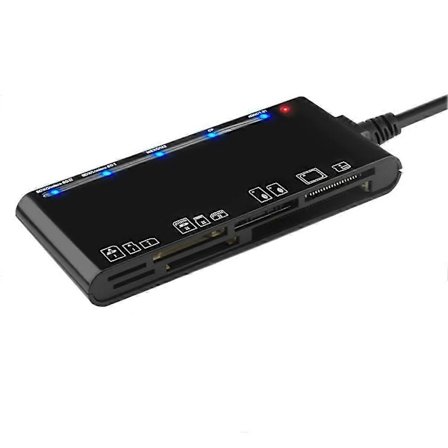 Laptop Tillbehör USB 3.0 Multifunktionell Kortläsare CF/XD/MS/SD/TF Kort 7 i 1. USB Kortläsare