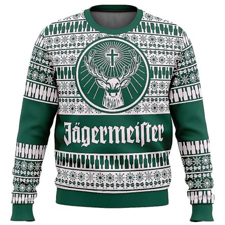 Jagermeister Full Julgenser Genser Herr 3D Genser Topper 3
