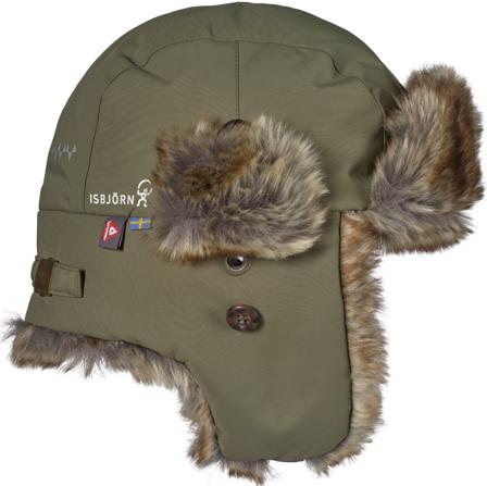 Isbjörn - Squirrel Winter Cap lasten talvilakki - Maastonvihreä