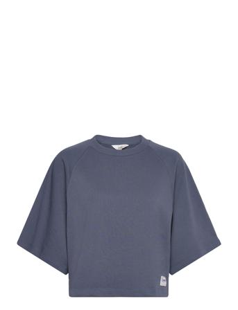 Raglan Sweat T-shirts & Tops Short-sleeved Blå Lee Jeans*Betinget Tilbud