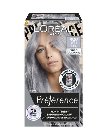 L'oréal Paris Préférence Vivid Colours 10.112 Silver Grey Beauty WOMEN Hair Care Color Treatments Nude L'Oréal Paris*Betinget Tilbud