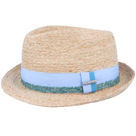 Stetson - Beige straw Cappello - Trilby Raffia Natural Straw Hat @ Hatstore
