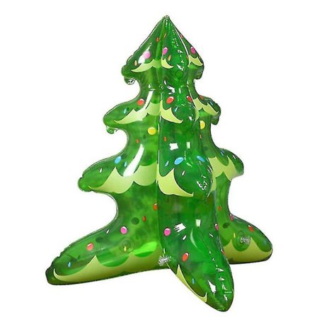 Oppustelig juletræsmodel, sød og vandtæt julepynt, 46 cm høj og 42 cm bred, PVC-materiale