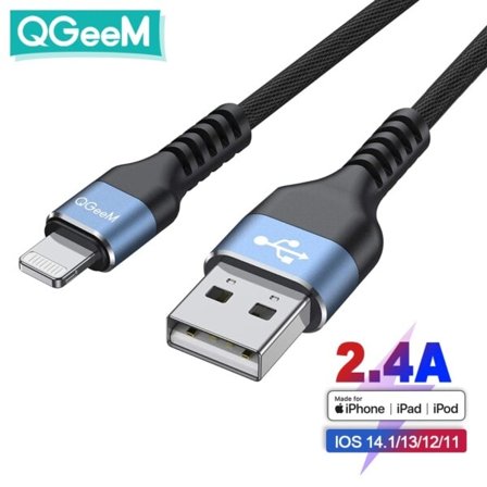 Snabb laddning Lightning kabel USB data kabel telefon laddare sladd