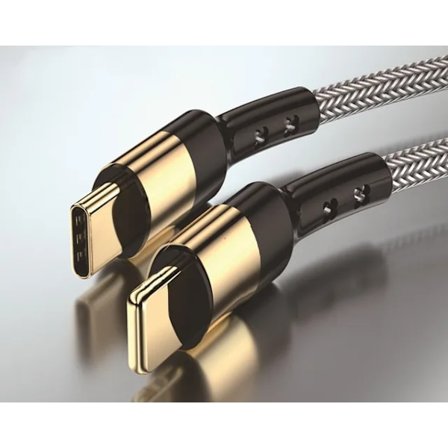 2-pak Ekstra Stærk Ladekabel iPhone GULD 2 Meter