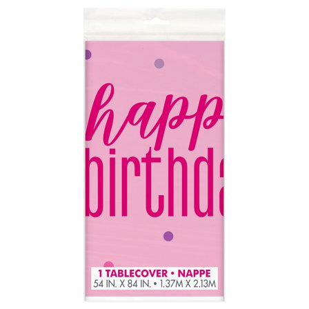 Happy Birthday Bordsduk Rosa