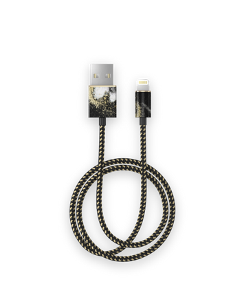Fashion Cable, 2m Black Galaxy Marble