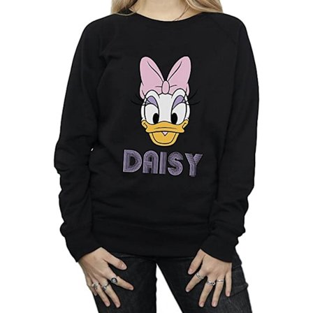 Disney Womens/Ladies Daisy Duck Face Cotton Boyfriend T-Shirt S