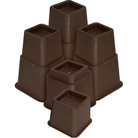 8 Deler Premium Justerbare Møbelbein (4 Høye og 4 Korte) - Kraftige Bein med Sterk Plassbesparelse - Sengebein, Bordbein, Stol Eller Sofa R