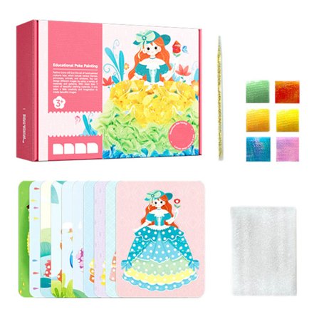 Barn Poke Art gör-det-själv-leksaker gör-det-själv-klä upp docka-dekalböcker Kreativitetsmålningssatser