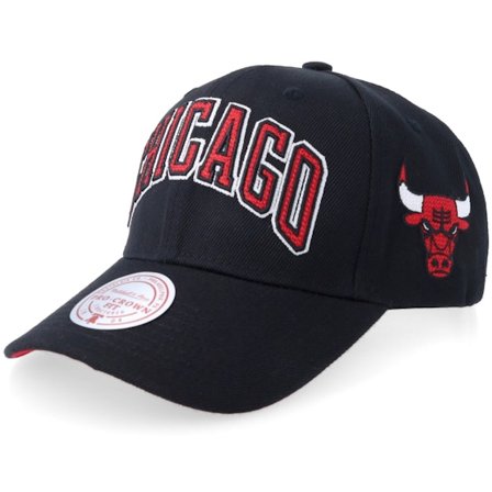 Mitchell & Ness - Negro adjustable Gorra - Chicago Bulls Chain Gang Pro Black A-Frame Adjustable @ Hatstore