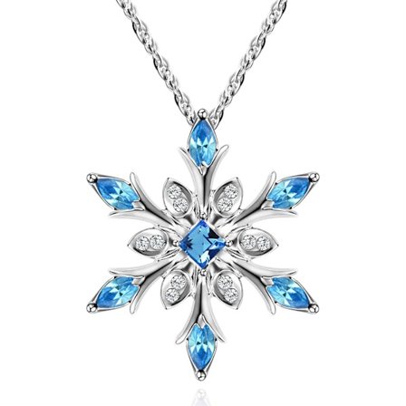 Snöflinga Hänge Med Kristaller, Present Till Henne