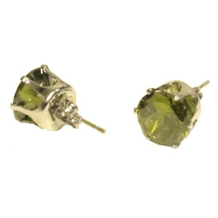 Bling Øreringe - Grøn Sten