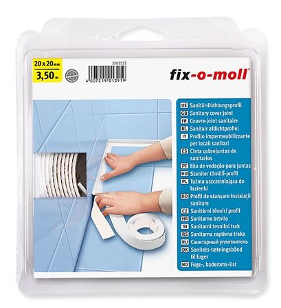 FIX-O-MOLL FUGELIST HVIT 350CMX40MM