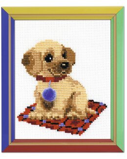 Stickpackung Bild Hundewelpe