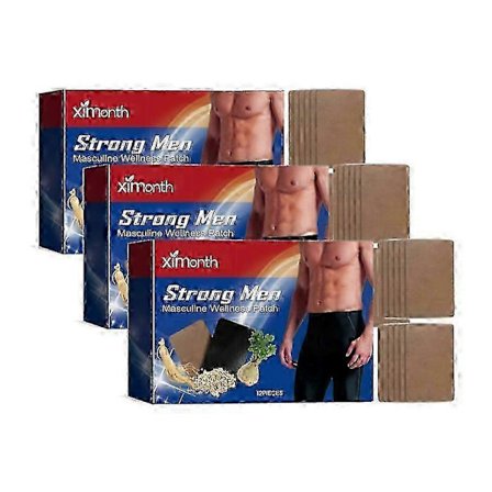 1-3x Vårdplåster för män Kroppsvård Behandling Lindrar Obehag i Främre Raden Starkt Kroppsvårdsplåster