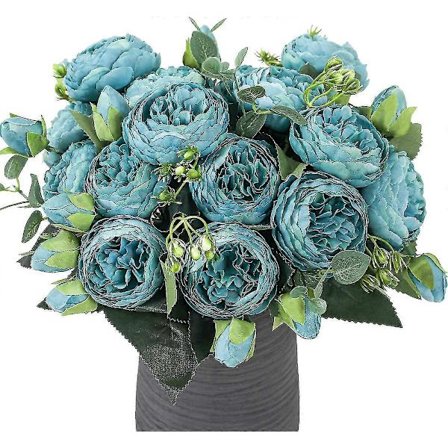 4 Bundter Pæon Kunstige Blomster, 20 Hoveder Silke Pæoner Buketter Blomst Til Bryllup Midterstykke Havefest