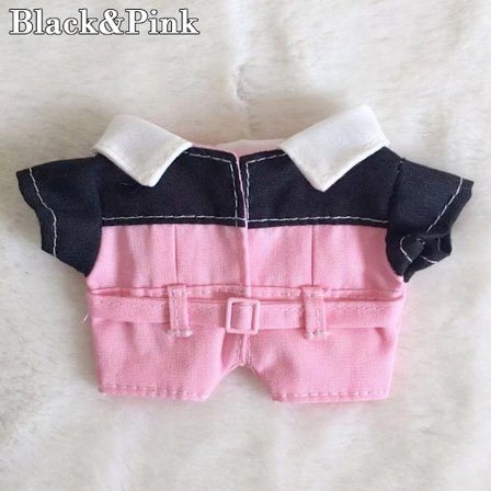 10cm Dukkeklær Arbeidsklær Klær SVART&ROSA