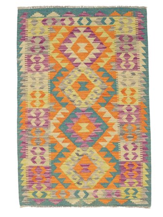 Kelim Afghan Old Style Matot Itämainen Oranssi/Ruskea (Villa, )