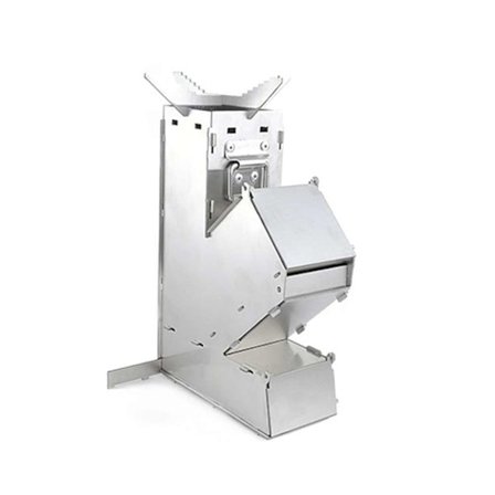 Udendørs Praktisk Komfur Foldbar Bærbar Rustfrit Stål Brændeovn til Camping Picnic