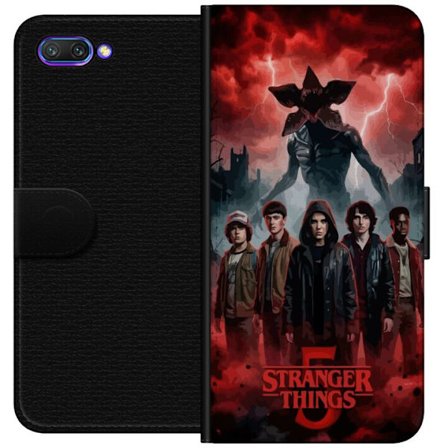 Yhteensopiva Lompakkokotelo Honor Honor 10 Pimeä Stranger Things -inspiroima fantasiakuvaus salamalla, dramaattisella taivaalla ja intensiivisellä p