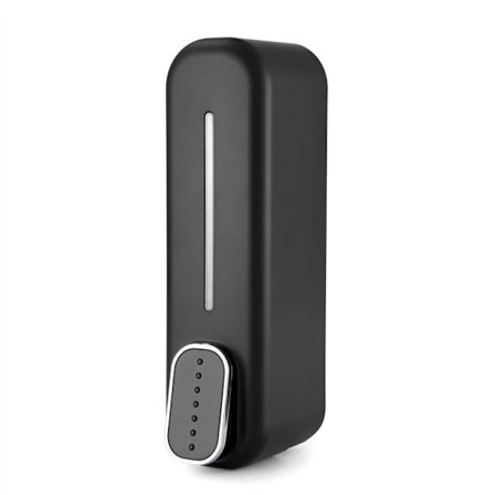 Sæbedispenser sort vægmontering 300 ml genopfyldelig plast flydende sæbedispenser væg manuel shampoo dispenser brusebad dispenser til hjem hotel