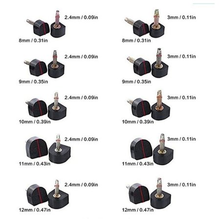 40 stk. Hæle Tips Udskiftning Reparation Holdbar Anti-slip Lydløs Sko Tilbehør[YD]