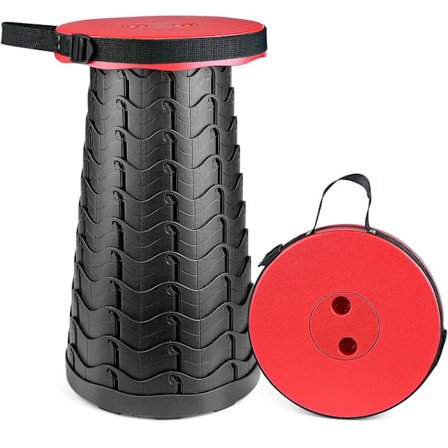 Kannettava kokoontaitettava jakkara - Kokoontaitettava muovijakkara retkeilyyn - Taitettava istuin - 150 kg:n painokapasiteetti