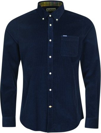 Barbour M's Ramsey Cord Tailored Shirt Navy
