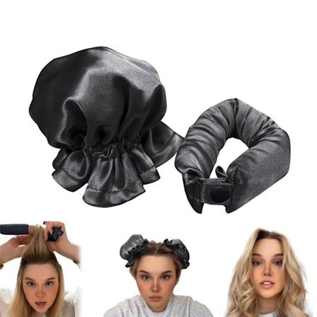 Overnight Hair Curler Bun Maker Hair Curling Tool med hårskydd