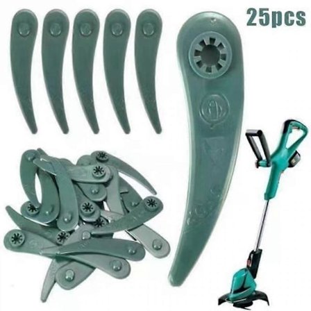 25 stk. gresstrimmer plastblader sett for Bosch Art23-18li Art26-18li
