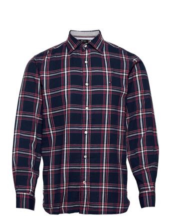 Flex Dobby Check Shirt Patterned Tommy Hilfiger