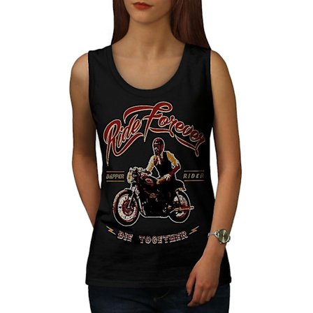 Ride Always Cool Biker Dam Blacktank Top