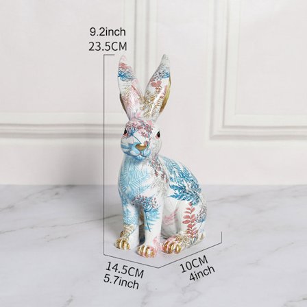 Harts Kaninfigurer Nordisk Djurprydnad Med Printed Inredning Hem Vardagsrum Inredning