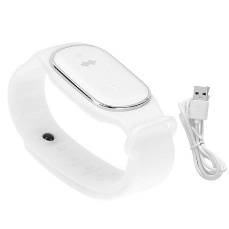 Udendørs myggebånd ultralyd anti-myggebånd til børn voksne (hvid)