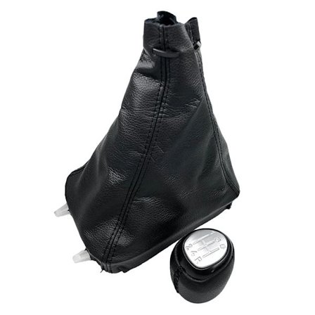 5/6-trinns girknott Lær Gaiter Cover Case for SAAB 93 9-3 SS 2003-2012 Bilstylingstilbehør-5-trinns-XF26-